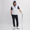 MULTI BLOCK POLO WHITE/NAVY