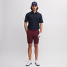 YES TECH SHORTS BURGUNDY