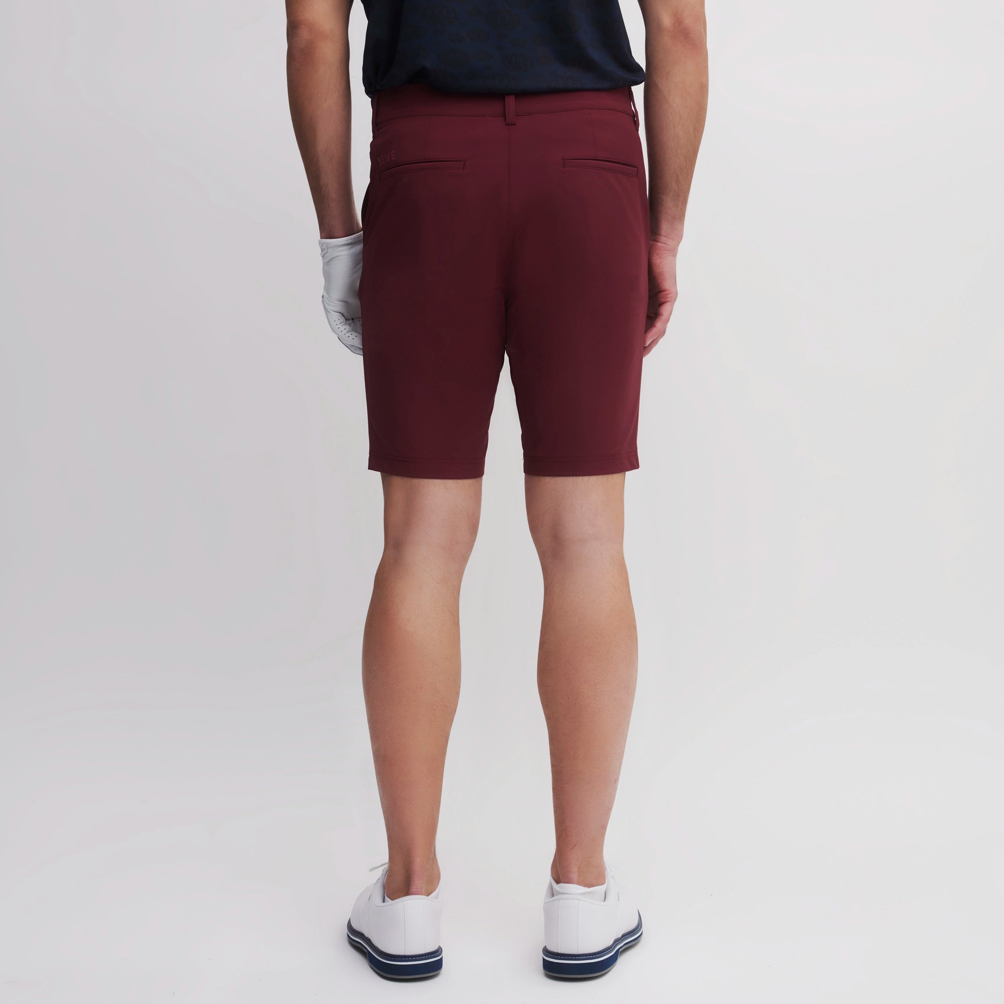 YES TECH SHORTS BURGUNDY