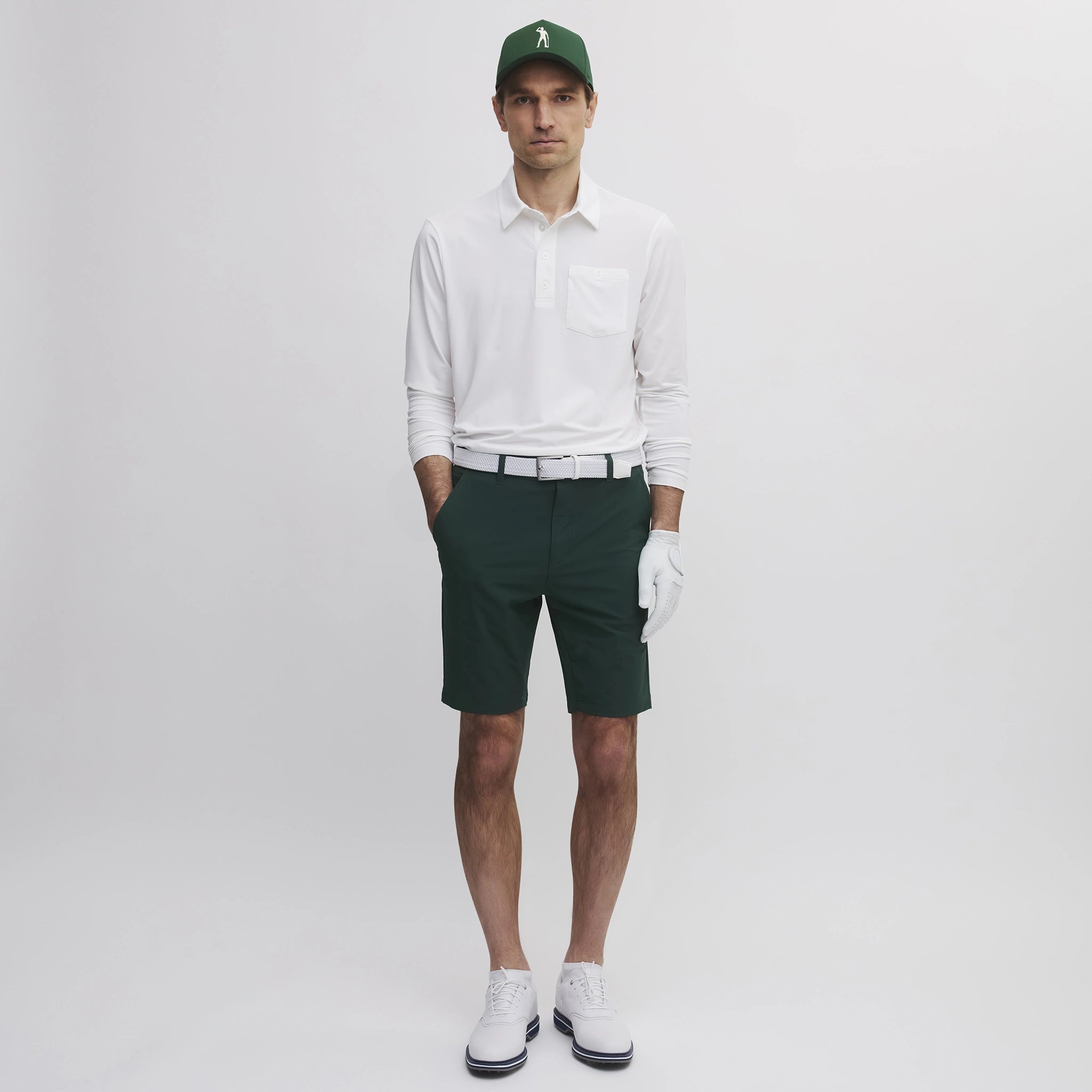 YES TECH SHORTS DEEP GREEN
