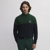 BLOCK ROUND NECK DEEP GREEN/NAVY