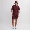 SEVE ALLOVER CROWN POLO BURGUNDY