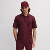 SEVE ALLOVER CROWN POLO BURGUNDY