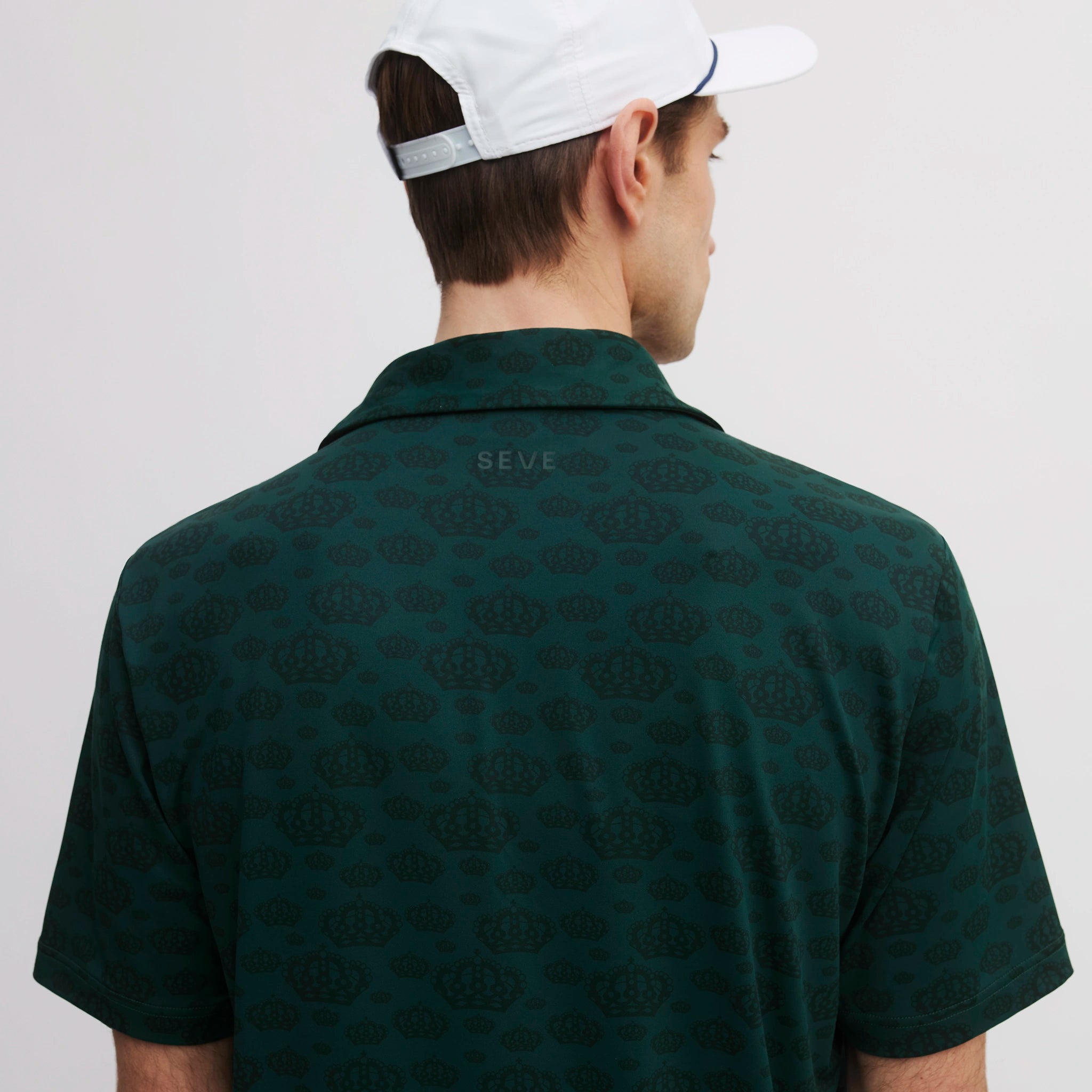 SEVE ALLOVER CROWN POLO DEEP GREEN