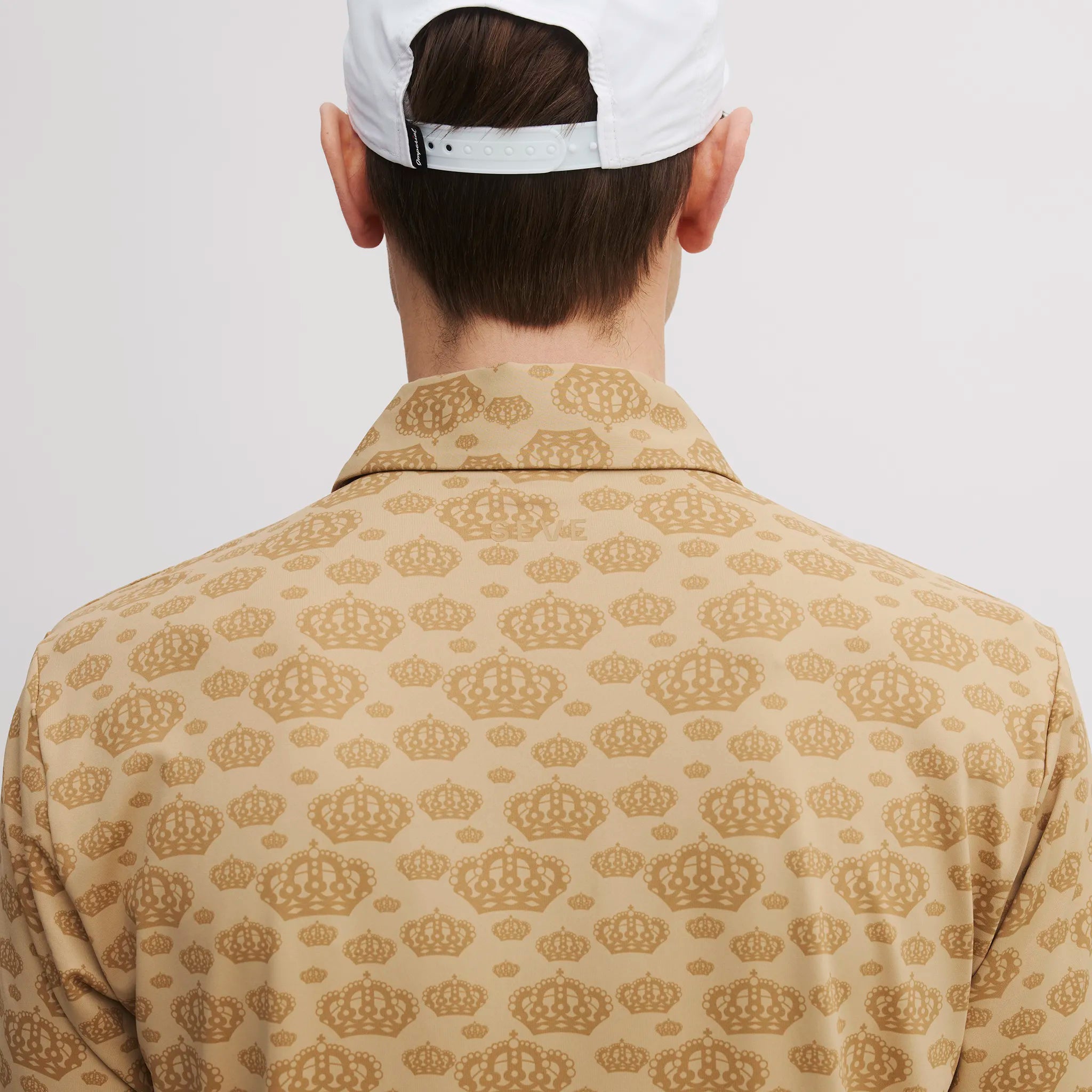 SEVE ALLOVER CROWN POLO KHAKI