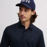 SEVE ALLOVER CROWN POLO NAVY BLUE
