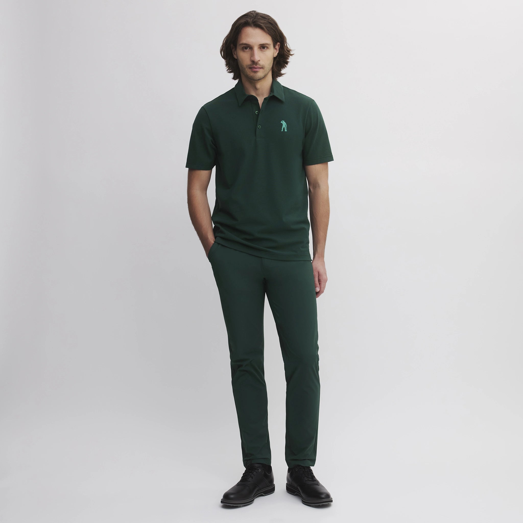 SEVE COTTON POLO DEEP GREEN