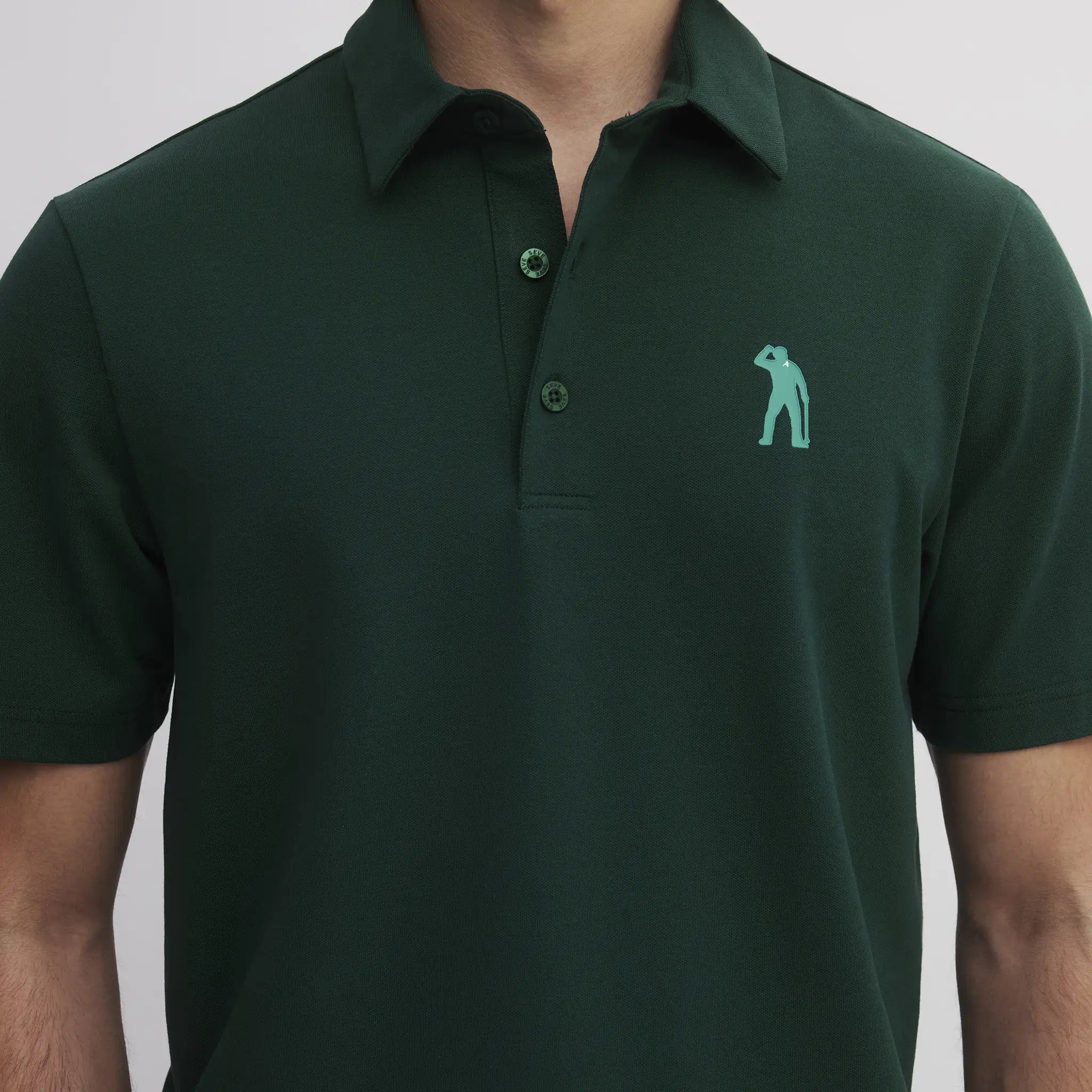 SEVE COTTON POLO DEEP GREEN