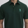 SEVE COTTON POLO DEEP GREEN