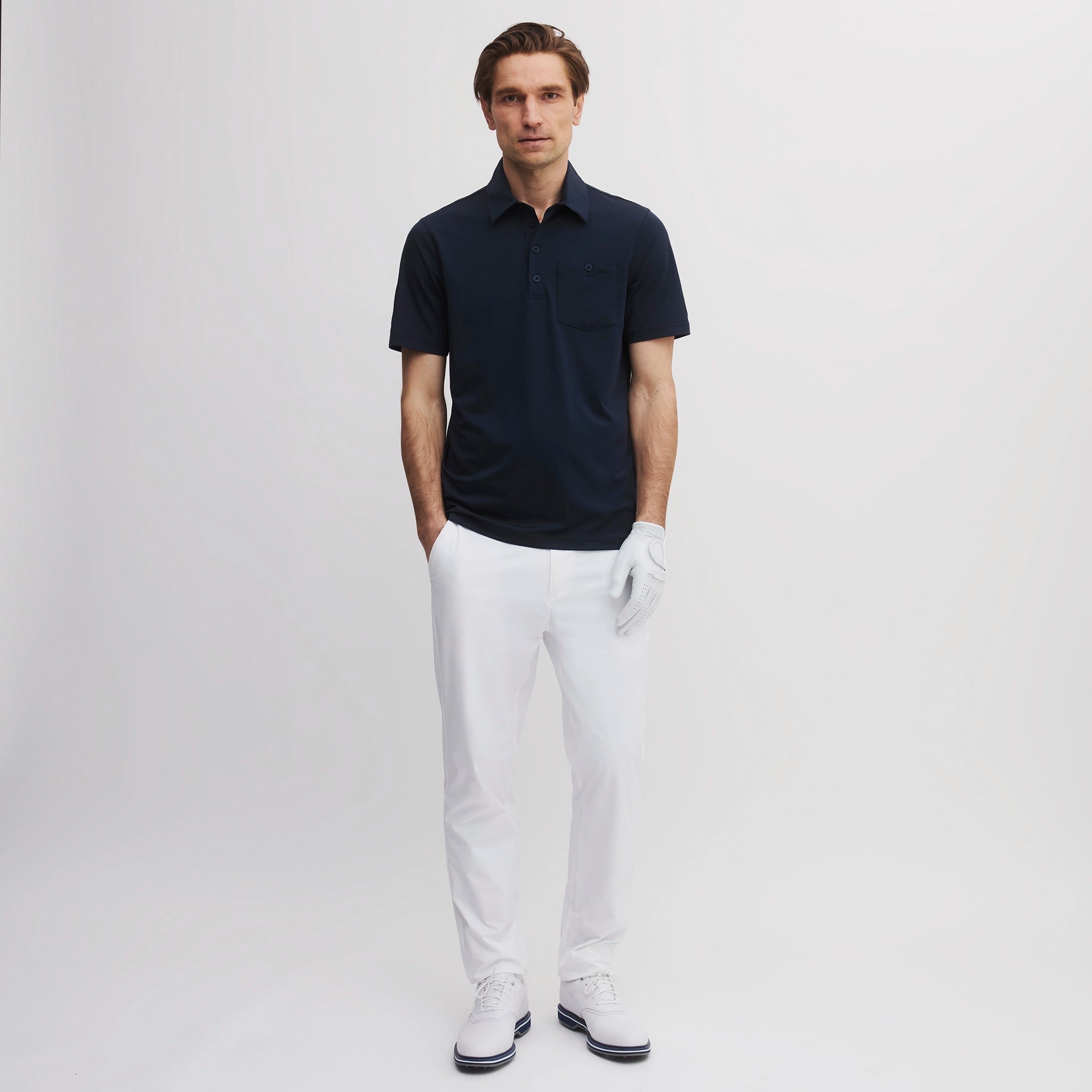 DUBLIN POCKET POLO SHIRT NAVY BLUE