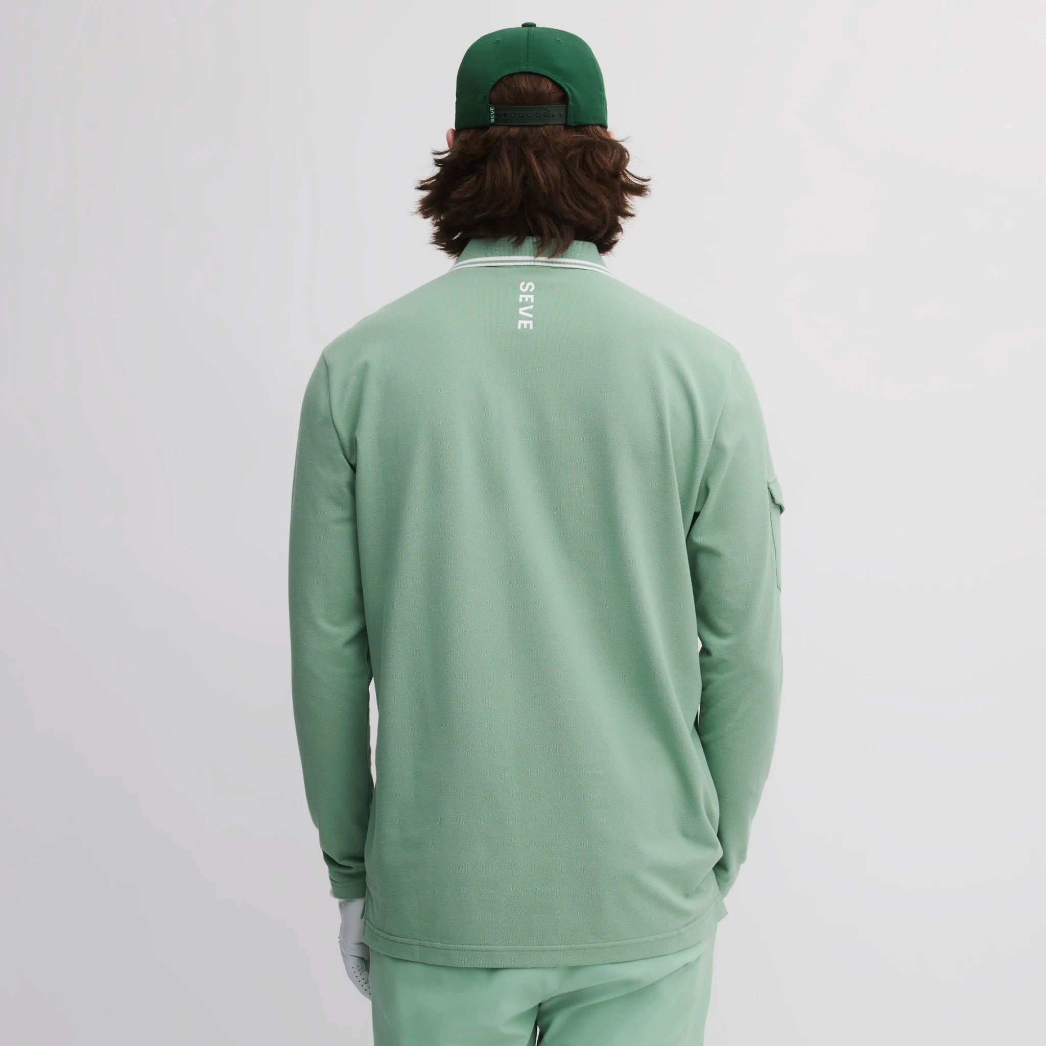 ICON COTTON POLO LS  FROSTY GREEN