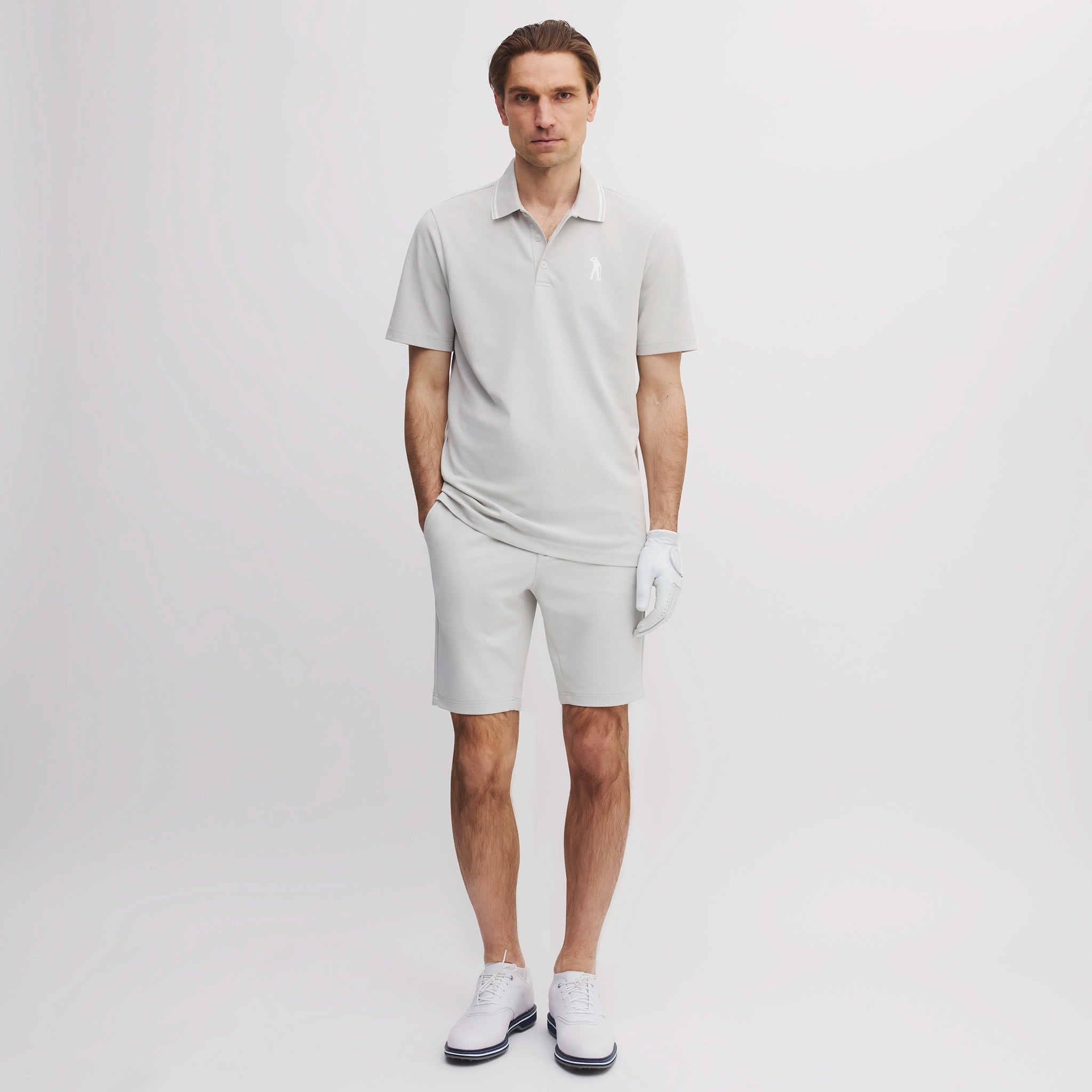 ICON COTTON POLO  ASH GREY