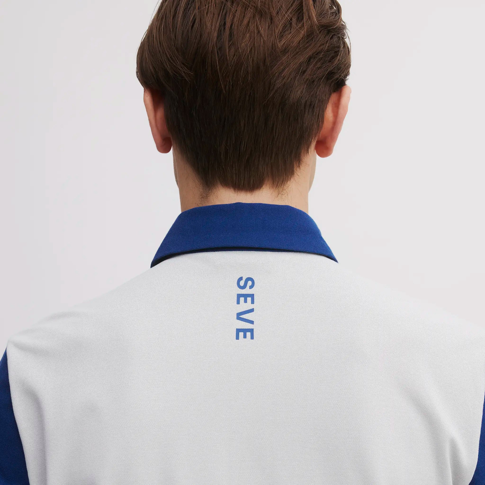 ICON BLOCK COTTON POLO ASH GREY/INK BLUE