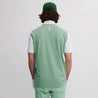 ICON BLOCK COTTON POLO FROSTY GREEN/EGG WHITE