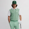 ICON BLOCK COTTON POLO FROSTY GREEN/EGG WHITE