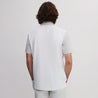 ICON BLOCK COTTON POLO EGG WHITE/ASH GREY