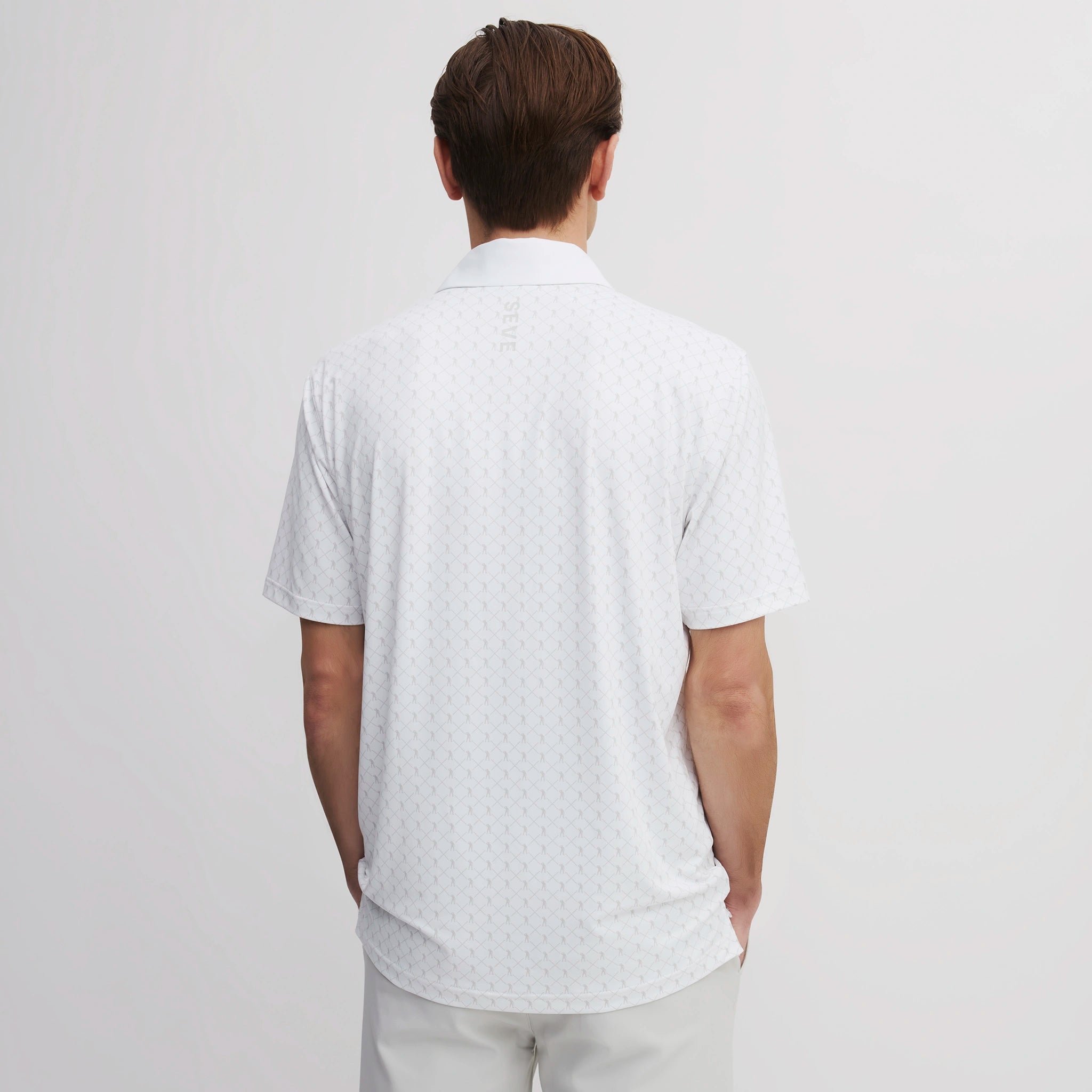 ICON ALLOVER POLO EGG WHITE