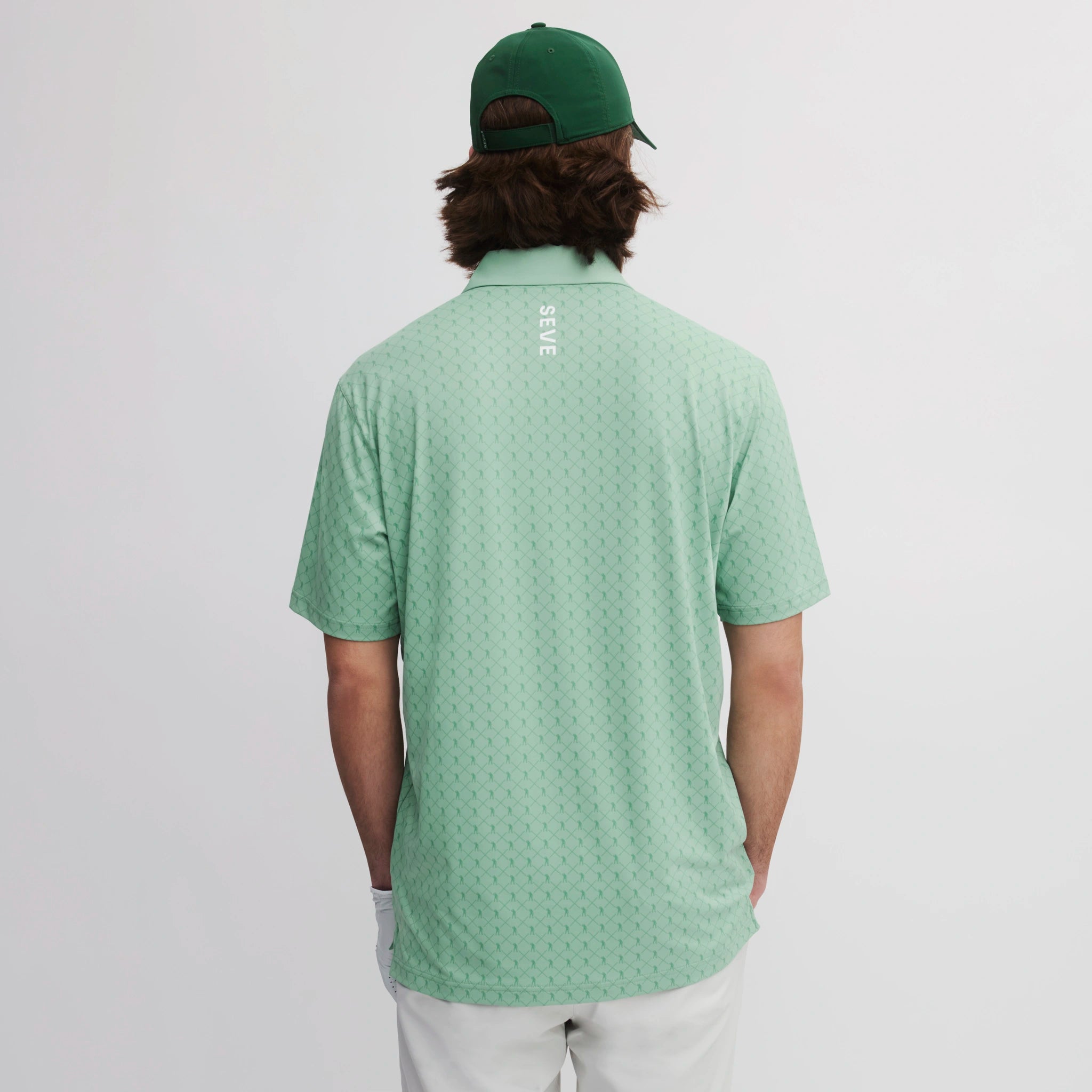 ICON ALLOVER POLO FROSTY GREEN