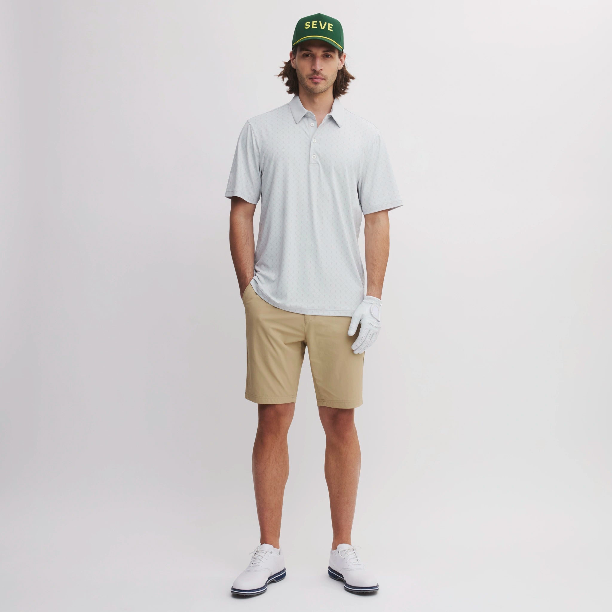 ICON ALLOVER POLO ASH GREY
