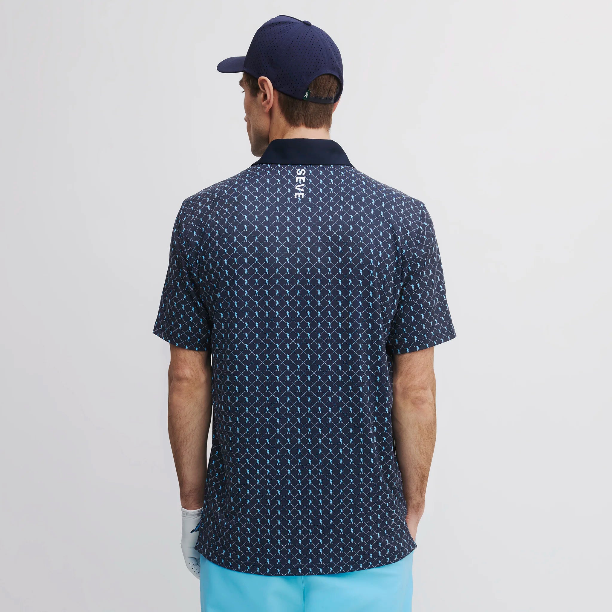ICON ALLOVER POLO INK BLUE