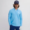 ICON COTTON POLO LS  LIGHT BLUE