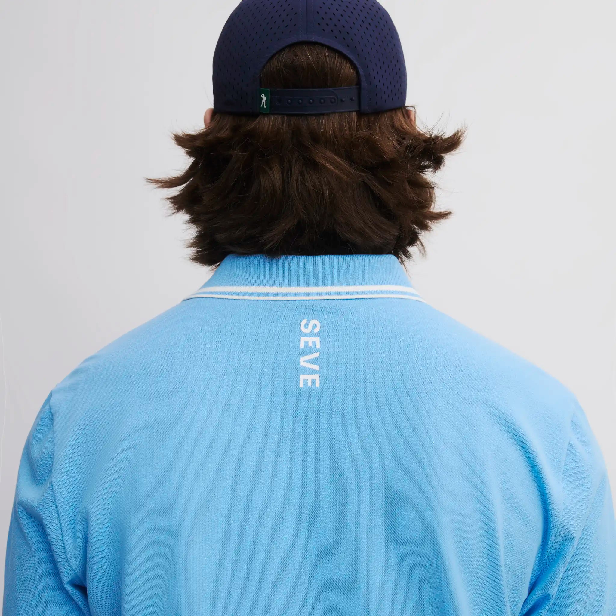 ICON COTTON POLO LS  LIGHT BLUE