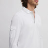 ICON COTTON POLO LS  EGG WHITE
