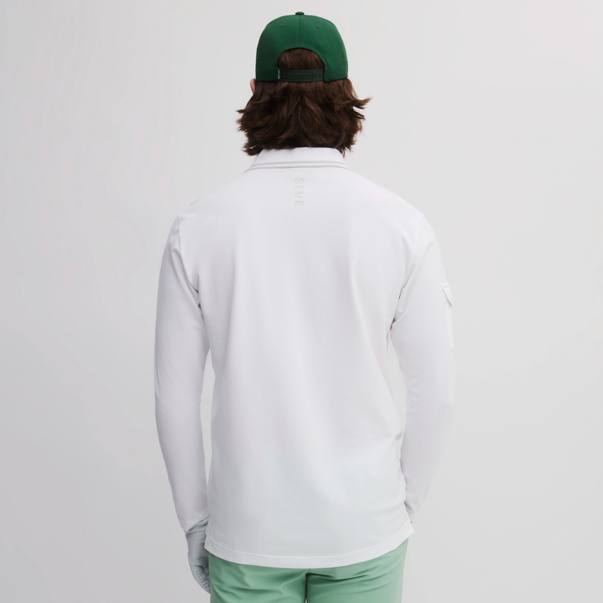 ICON COTTON POLO LS  EGG WHITE
