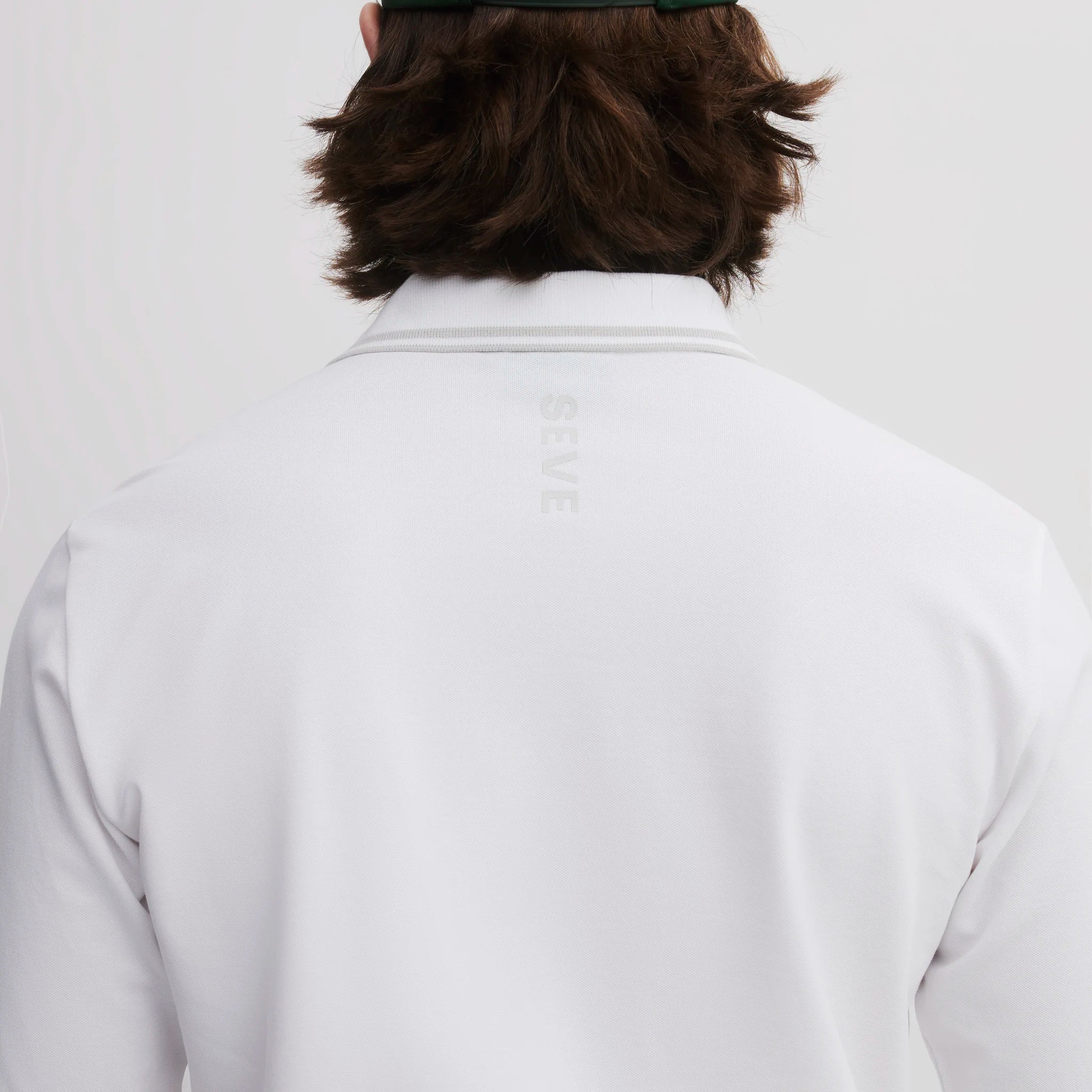 ICON COTTON POLO LS  EGG WHITE