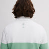 ICON BLOCK ROUND NECK SWEATER FROSTY GREEN/EGG WHITE