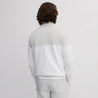 ICON BLOCK ROUND NECK SWEATER EGG WHITE/ASH GREY