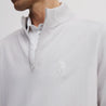 ICON WESTCHESTER MERINO QUARTER ZIP ASH GREY