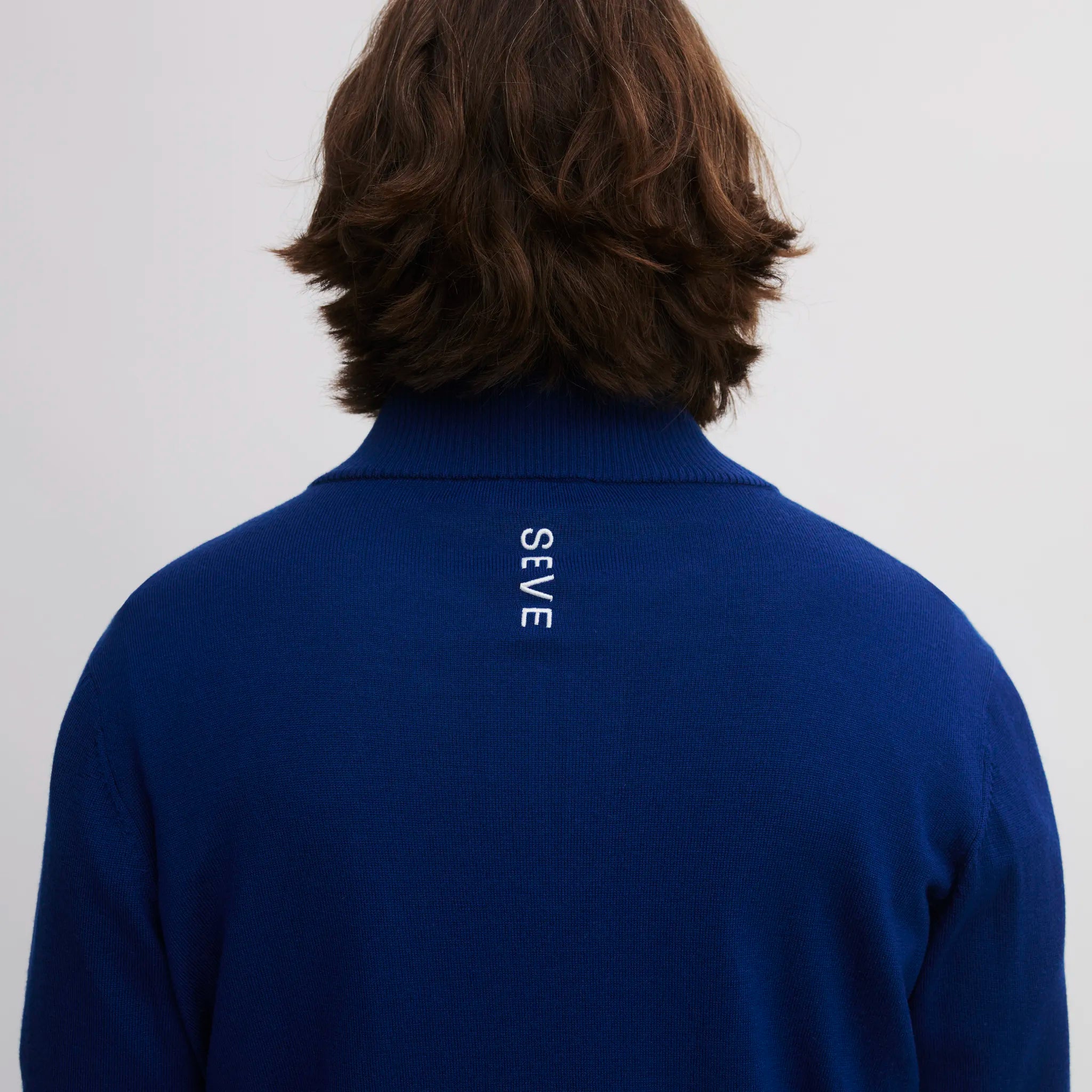 ICON WESTCHESTER MERINO QUARTER ZIP INK BLUE