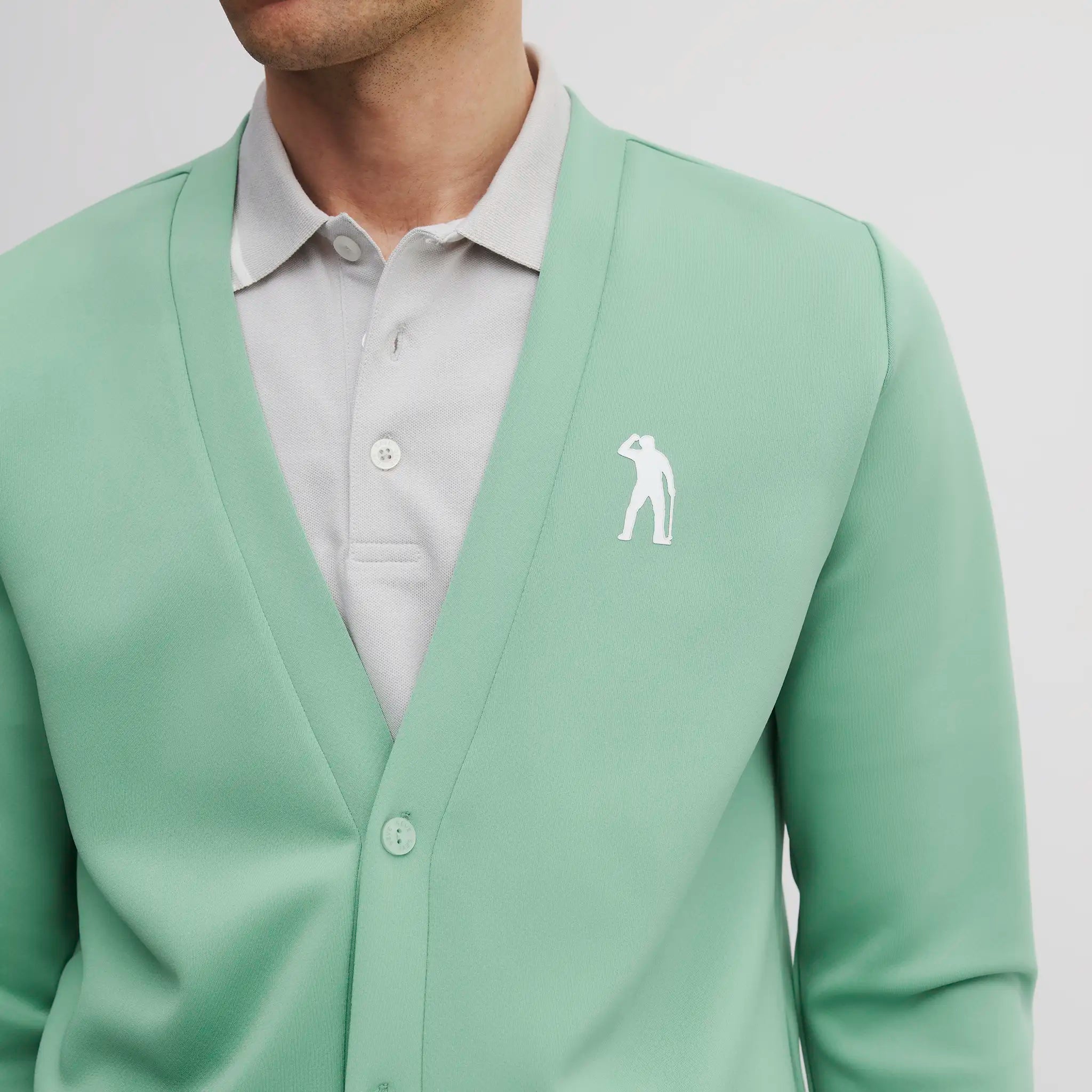 ICON 3 IRON TECH CARDIGAN FROSTY GREEN