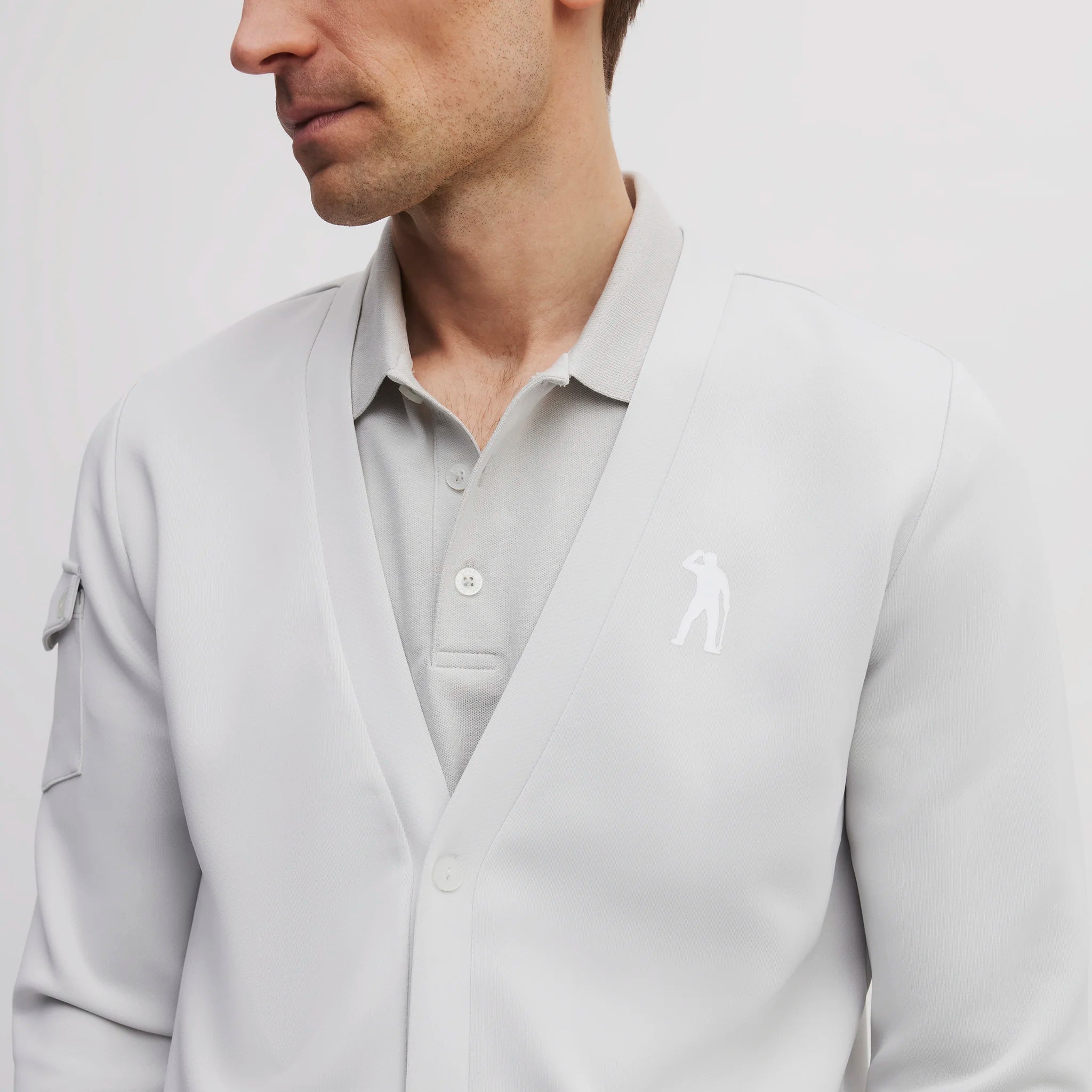 ICON 3 IRON TECH CARDIGAN ASH GREY
