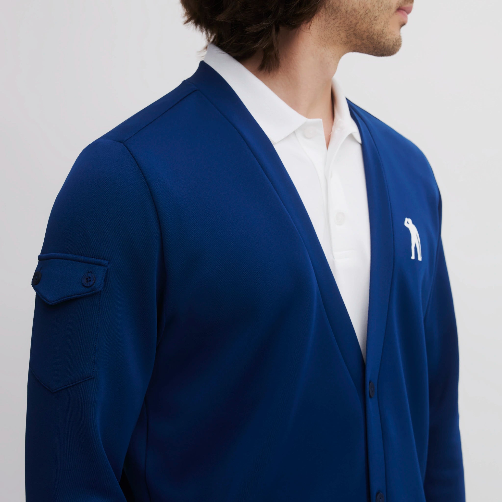 ICON 3 IRON TECH CARDIGAN INK BLUE