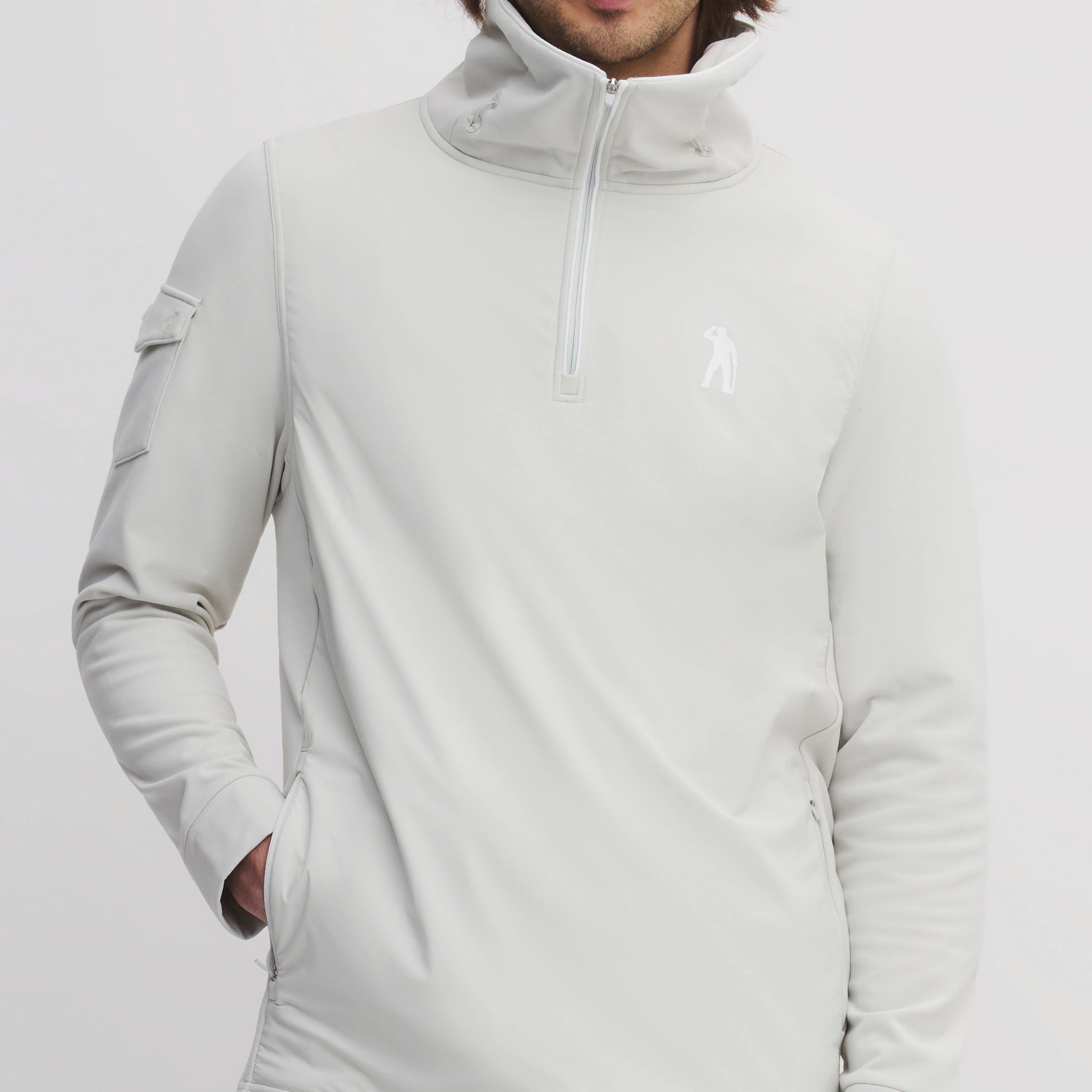ICON CAPITAN HALF HOODIE ASH GREY