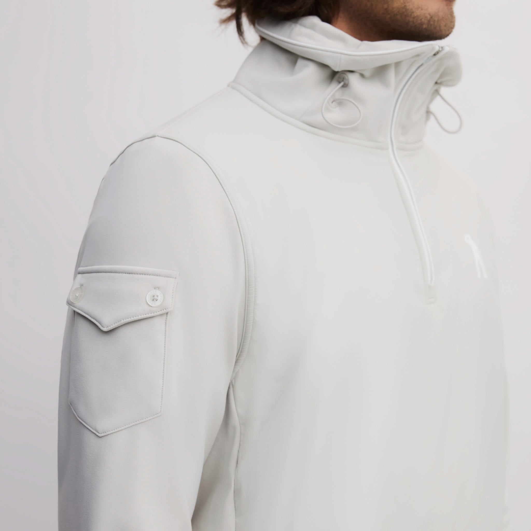 ICON CAPITAN HALF HOODIE ASH GREY