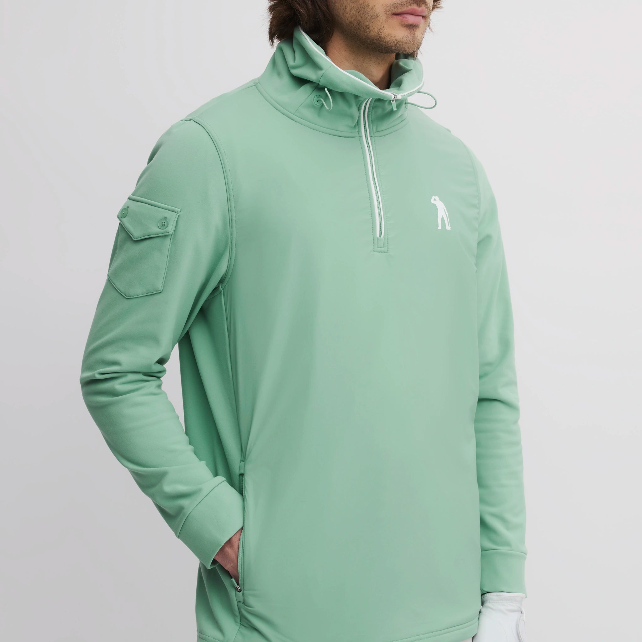 ICON CAPITAN HALF HOODIE FROSTY GREEN