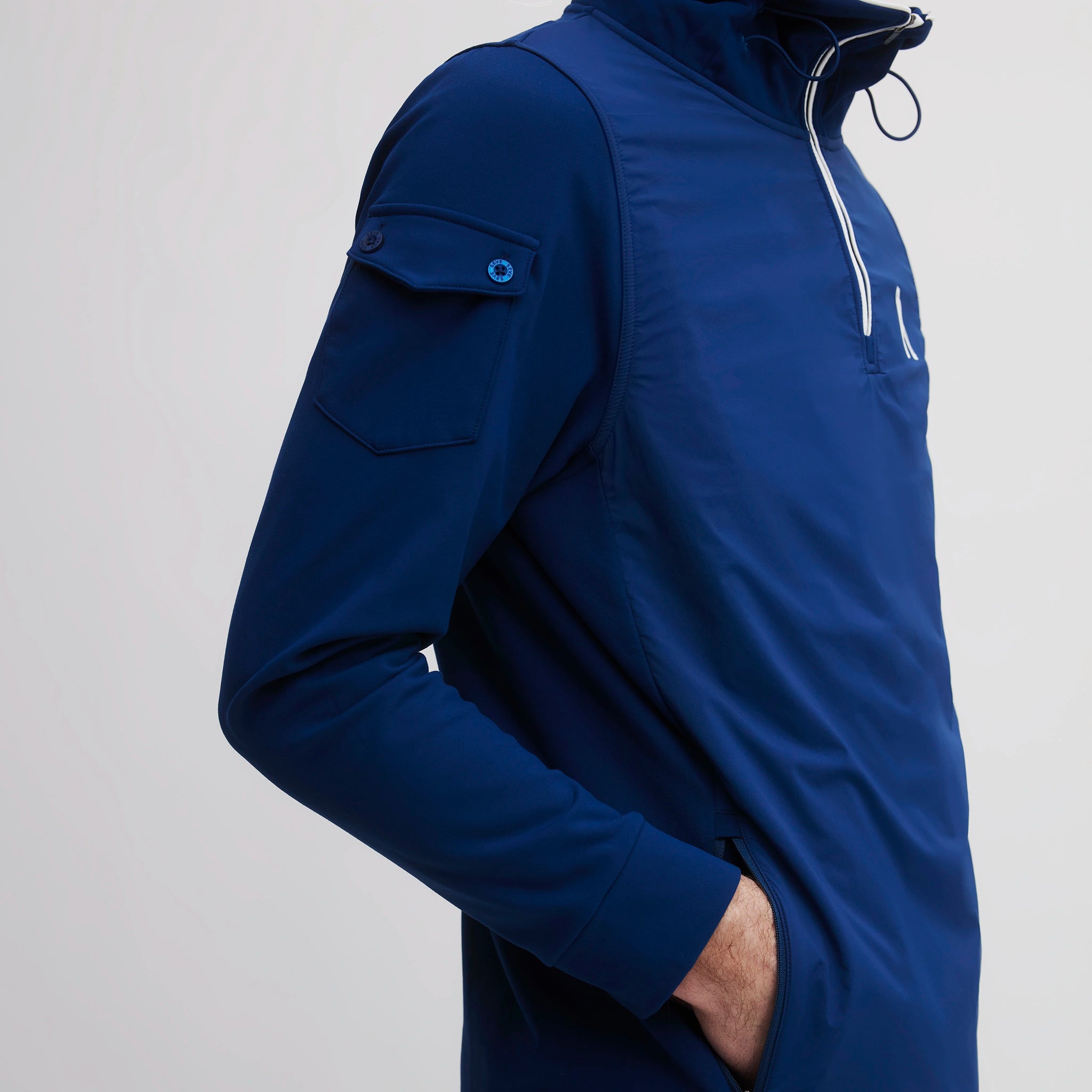 ICON CAPITAN HALF HOODIE INK BLUE
