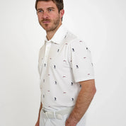 SEVE ALLOVER POLO WHITE AOP