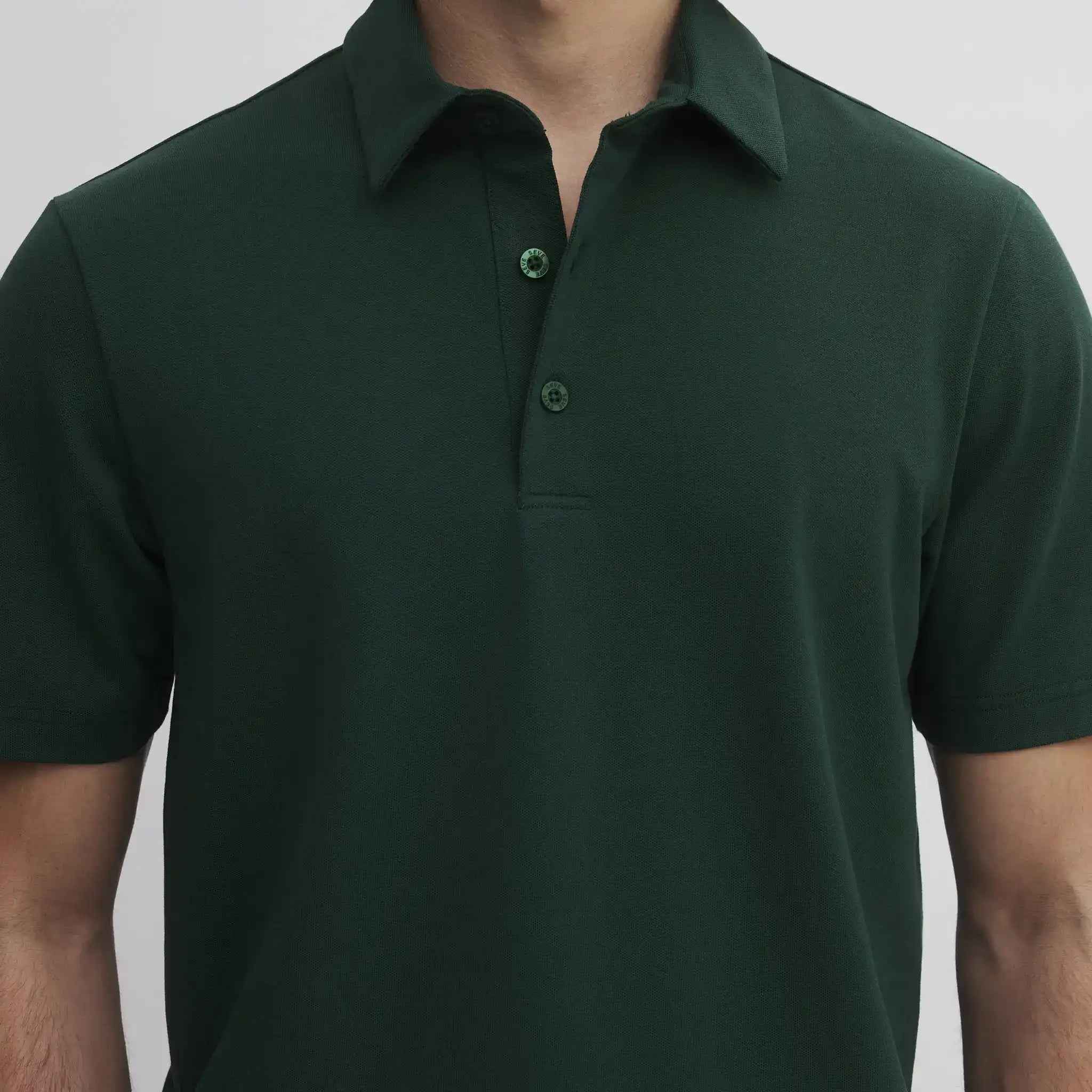 SEVE COTTON POLO DEEP GREEN