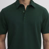 SEVE COTTON POLO DEEP GREEN