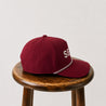 1980 SEVE ROPE CAP BURGUNDY