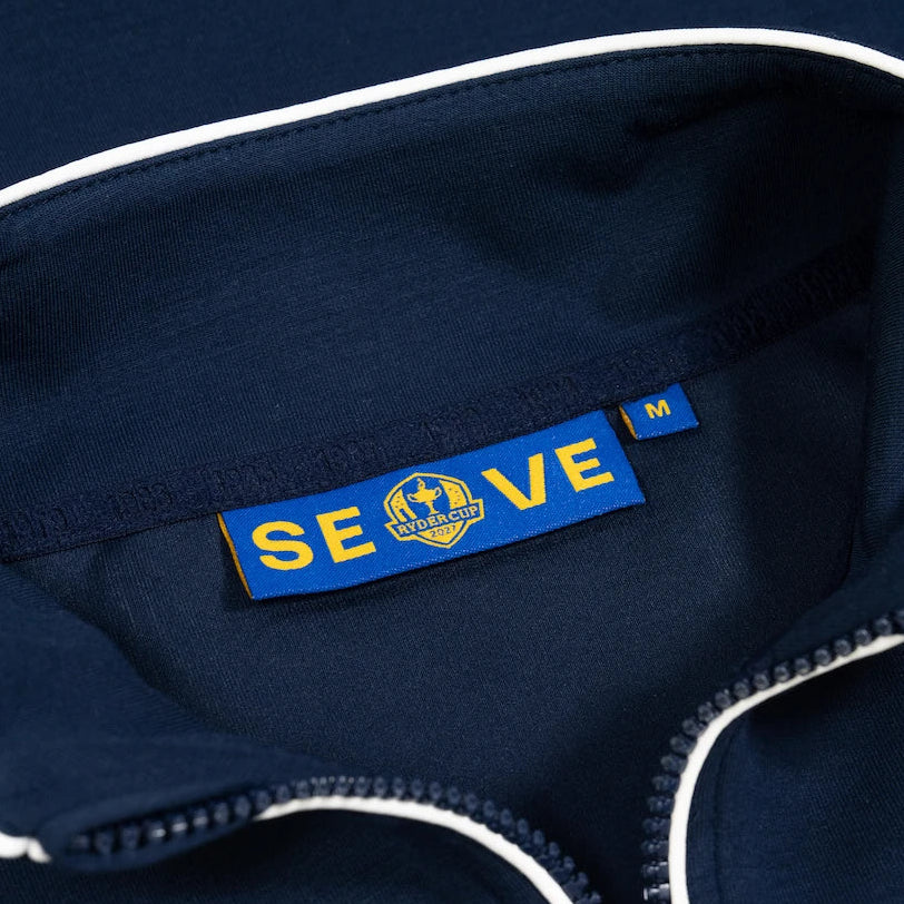 SEVE X RYDER CUP QUARTER ZIP SWEATER - NAVY