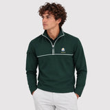 SEVE X RYDER CUP QUARTER ZIP SWEATER - DEEP GREEN
