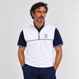 SEVE X RYDER CUP QUARTER ZIP VEST - WHITE