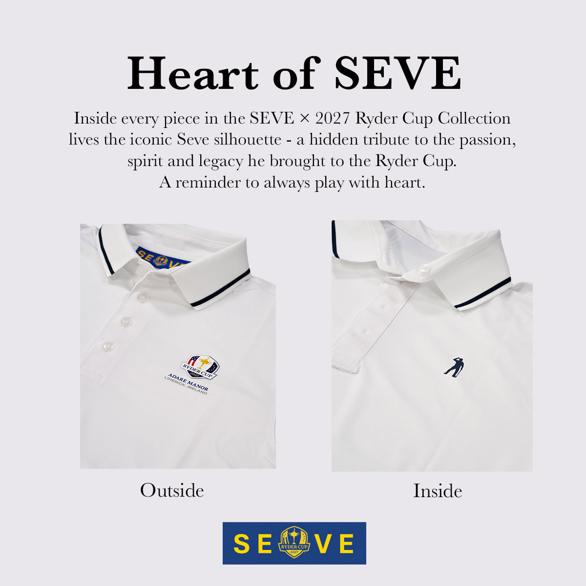 SEVE X RYDER CUP PIQUE POLO - WHITE