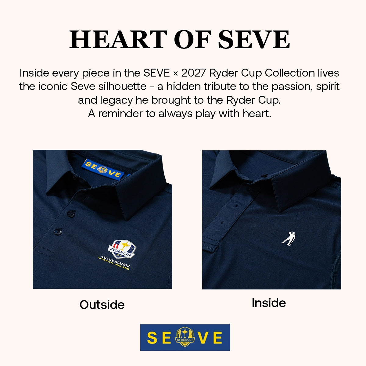 SEVE X RYDER CUP POLO - NAVY