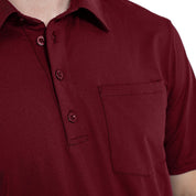 DUBLIN POCKET POLO SHIRT BURGUNDY